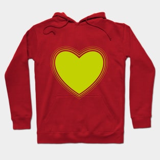 Green heart beating Hoodie